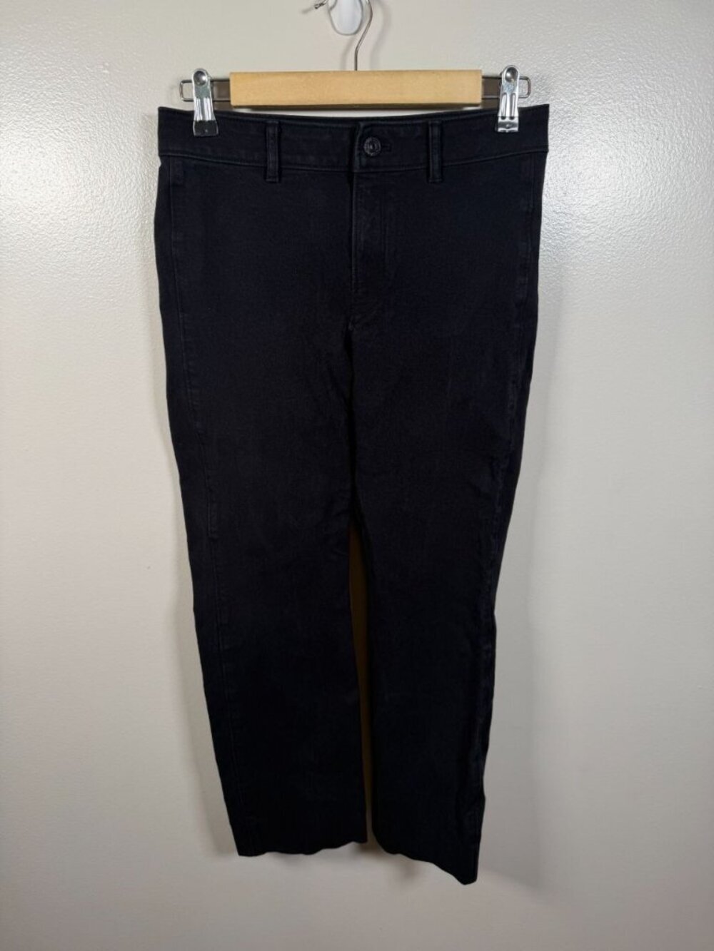 AYR Bi Stretch Straight Leg Pants Size 26 Black Work Office Career Ankle